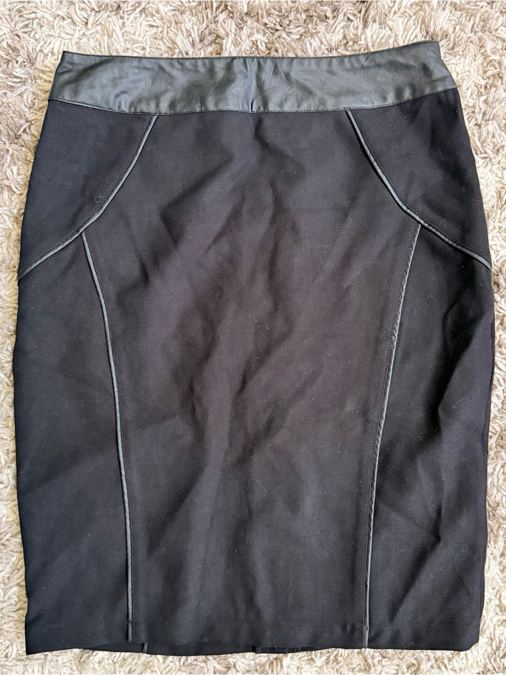 Darling MIDI skirt with Faux Leather Trims - Picture 2 of 5